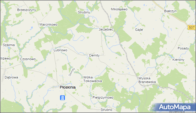 mapa Tolkowiec, Tolkowiec na mapie Targeo