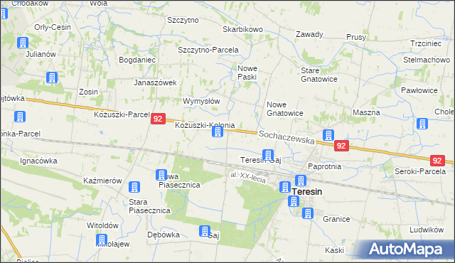 mapa Topołowa, Topołowa na mapie Targeo