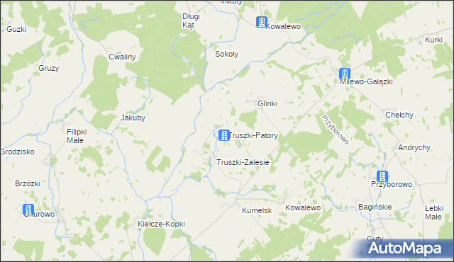 mapa Truszki-Patory, Truszki-Patory na mapie Targeo