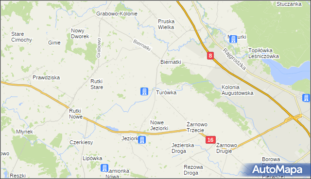 mapa Turówka, Turówka na mapie Targeo
