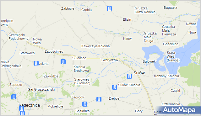 mapa Tworyczów, Tworyczów na mapie Targeo