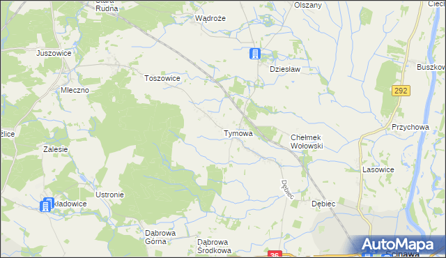 mapa Tymowa gmina Ścinawa, Tymowa gmina Ścinawa na mapie Targeo