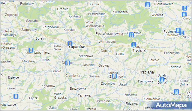 mapa Ubrzeż, Ubrzeż na mapie Targeo