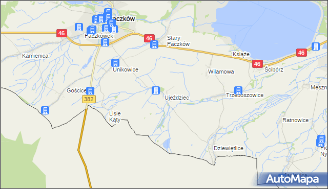 mapa Ujeździec, Ujeździec na mapie Targeo