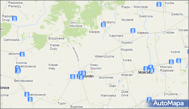 mapa Walenczyzna, Walenczyzna na mapie Targeo