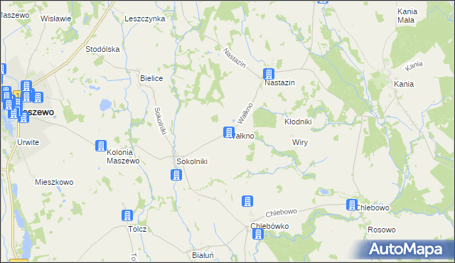 mapa Wałkno, Wałkno na mapie Targeo