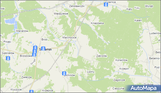 mapa Wałkonowy Dolne, Wałkonowy Dolne na mapie Targeo