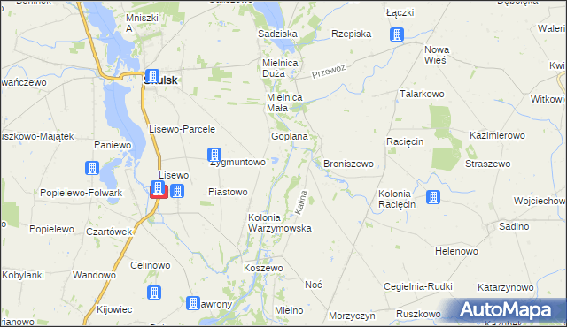 mapa Warzymowo, Warzymowo na mapie Targeo