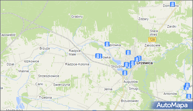 mapa Werówka, Werówka na mapie Targeo