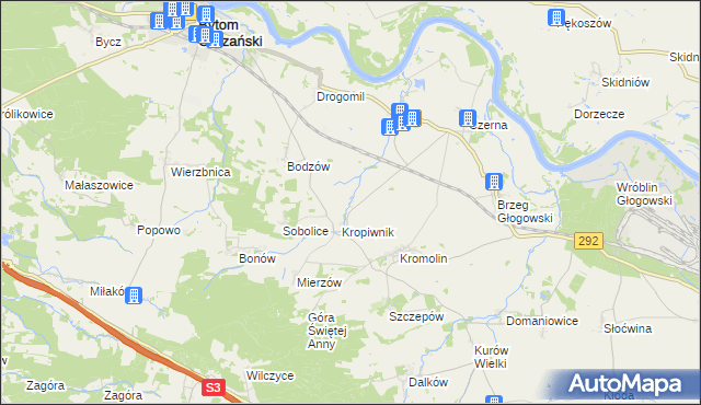 mapa Wiekowice gmina Żukowice, Wiekowice gmina Żukowice na mapie Targeo