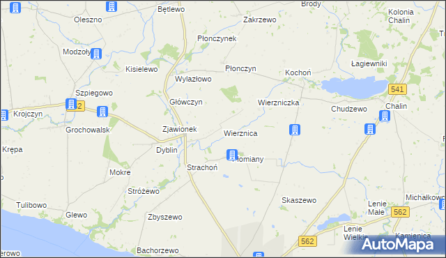 mapa Wierznica, Wierznica na mapie Targeo