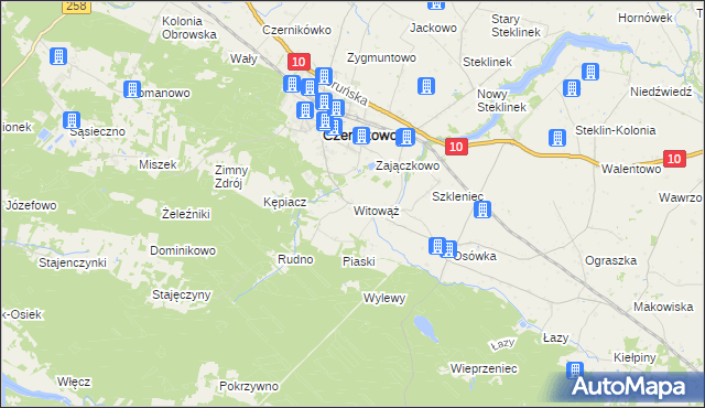 mapa Witowąż, Witowąż na mapie Targeo