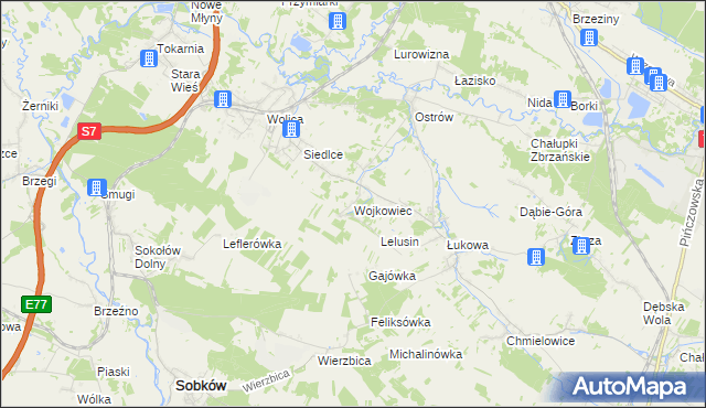 mapa Wojkowiec, Wojkowiec na mapie Targeo