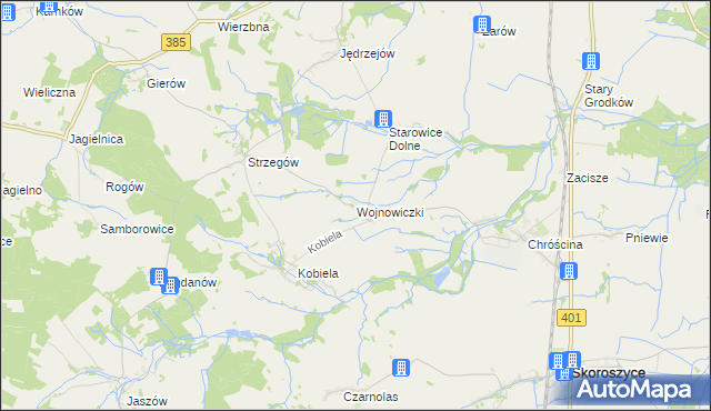 mapa Wojnowiczki, Wojnowiczki na mapie Targeo