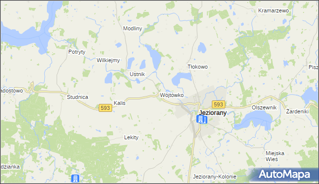 mapa Wójtówko, Wójtówko na mapie Targeo