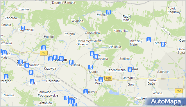 mapa Wola Bokrzycka, Wola Bokrzycka na mapie Targeo