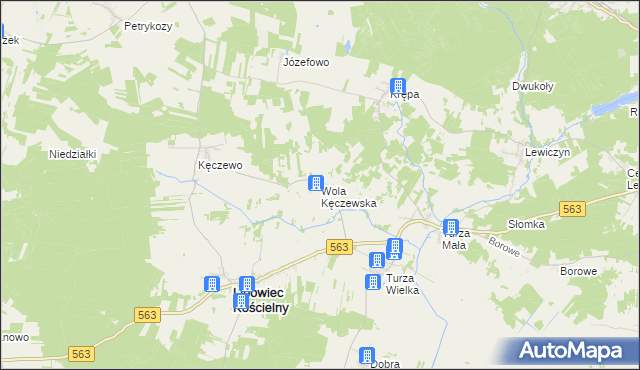 mapa Wola Kęczewska, Wola Kęczewska na mapie Targeo