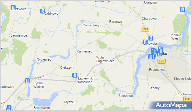 mapa Wola Łagiewnicka, Wola Łagiewnicka na mapie Targeo