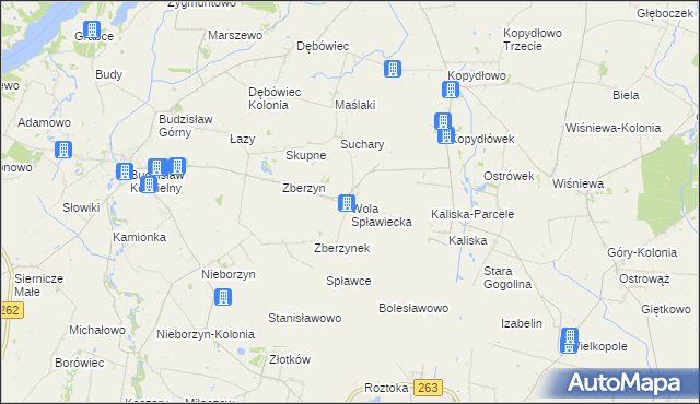 mapa Wola Spławiecka, Wola Spławiecka na mapie Targeo