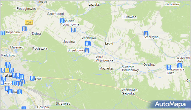 mapa Wola Wiśniowska, Wola Wiśniowska na mapie Targeo