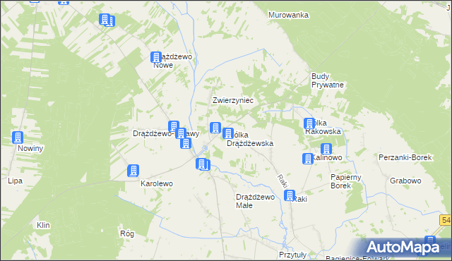 mapa Wólka Drążdżewska, Wólka Drążdżewska na mapie Targeo