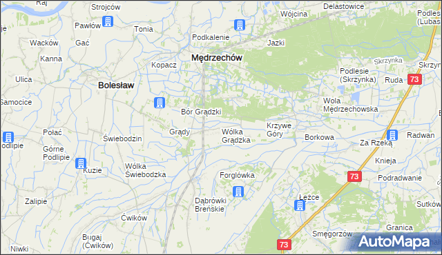 mapa Wólka Grądzka, Wólka Grądzka na mapie Targeo