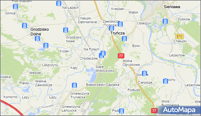 mapa Wólka Małkowa, Wólka Małkowa na mapie Targeo