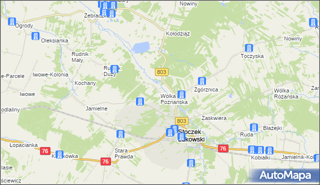 mapa Wólka Poznańska, Wólka Poznańska na mapie Targeo