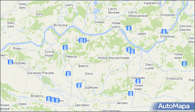 mapa Wólka-Wojciechówek, Wólka-Wojciechówek na mapie Targeo