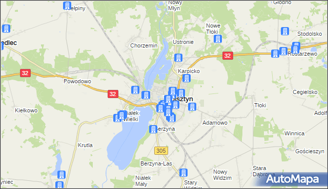 mapa Wolsztyn, Wolsztyn na mapie Targeo