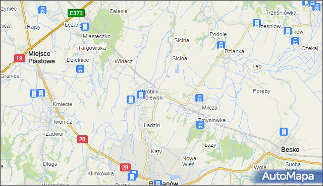 mapa Wróblik Szlachecki, Wróblik Szlachecki na mapie Targeo