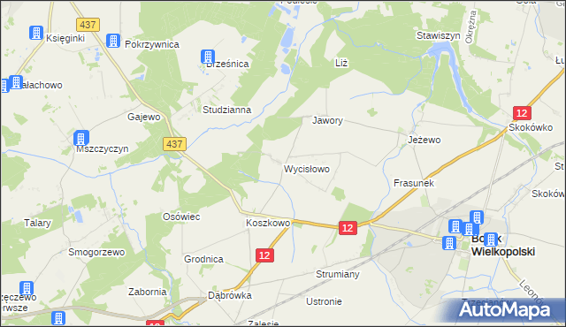 mapa Wycisłowo, Wycisłowo na mapie Targeo
