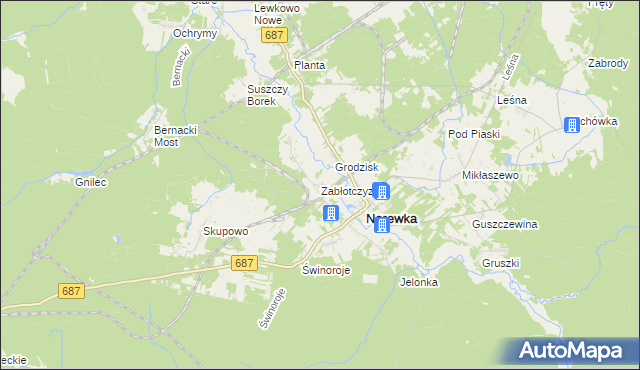 mapa Zabłotczyzna, Zabłotczyzna na mapie Targeo