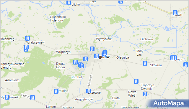 mapa Zagórów, Zagórów na mapie Targeo