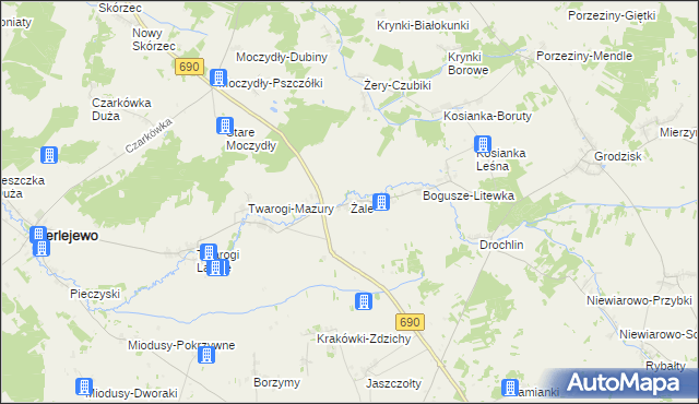 mapa Żale, Żale na mapie Targeo