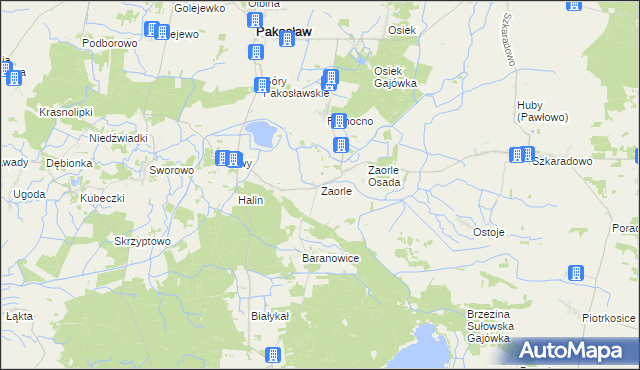 mapa Zaorle, Zaorle na mapie Targeo