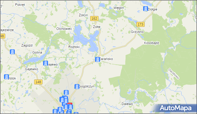 mapa Zarańsko, Zarańsko na mapie Targeo