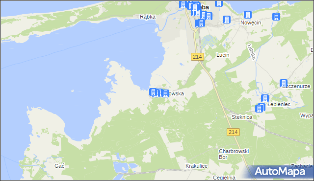 mapa Żarnowska, Żarnowska na mapie Targeo