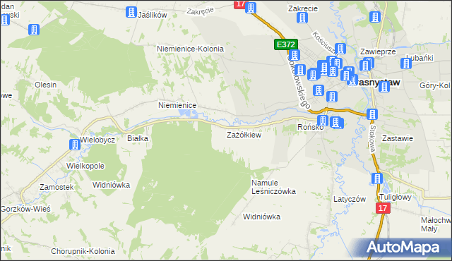 mapa Zażółkiew, Zażółkiew na mapie Targeo