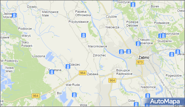 mapa Zdrochec, Zdrochec na mapie Targeo