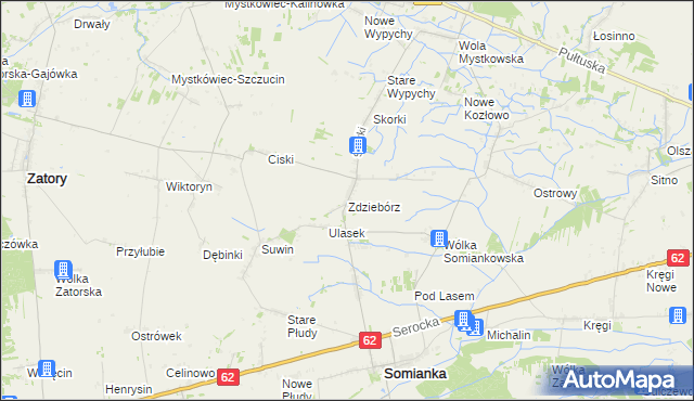 mapa Zdziebórz, Zdziebórz na mapie Targeo