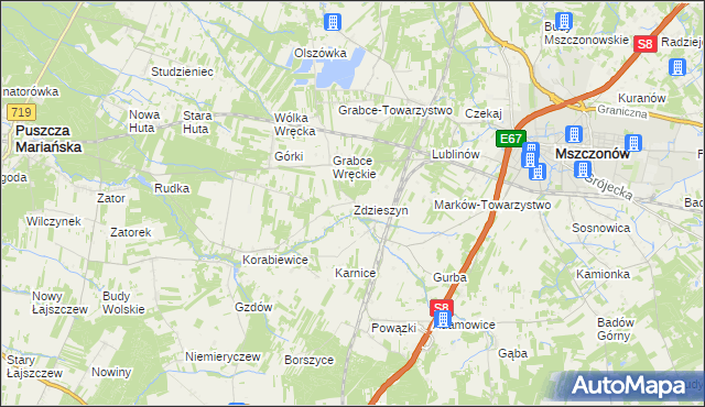 mapa Zdzieszyn, Zdzieszyn na mapie Targeo