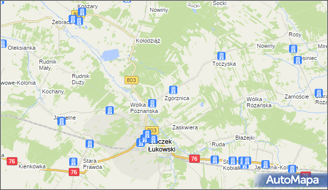mapa Zgórznica, Zgórznica na mapie Targeo