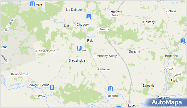 mapa Zimnochy-Susły, Zimnochy-Susły na mapie Targeo