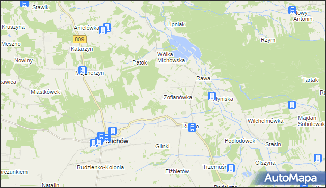 mapa Zofianówka, Zofianówka na mapie Targeo