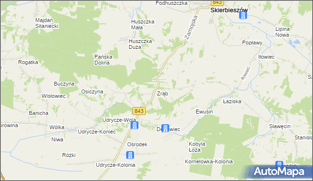 mapa Zrąb, Zrąb na mapie Targeo