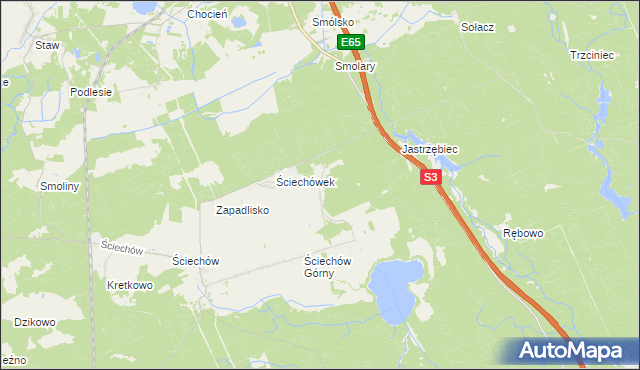 mapa Chłopiny, Chłopiny na mapie Targeo