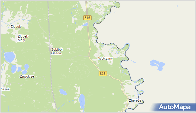 mapa Wołczyny, Wołczyny na mapie Targeo