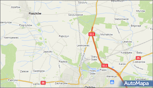 mapa Lewkowiec, Lewkowiec na mapie Targeo