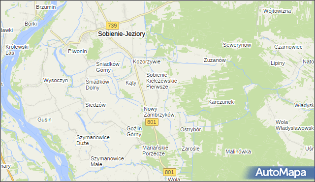 mapa Stary Zambrzyków, Stary Zambrzyków na mapie Targeo